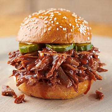 Hickory Smoked Pulled Pork in BBQ Sauce