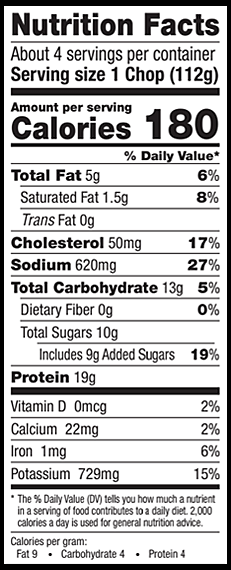 Nutrition Information